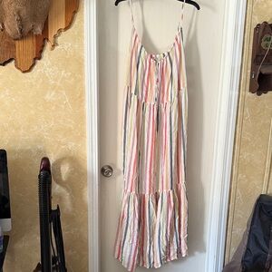 Old Navy Pastel Striped Maxi Dress